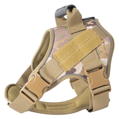 Tactical dog vest: for large dogs (German Shepherd, Golden Retriever) – training, military-style accessories.