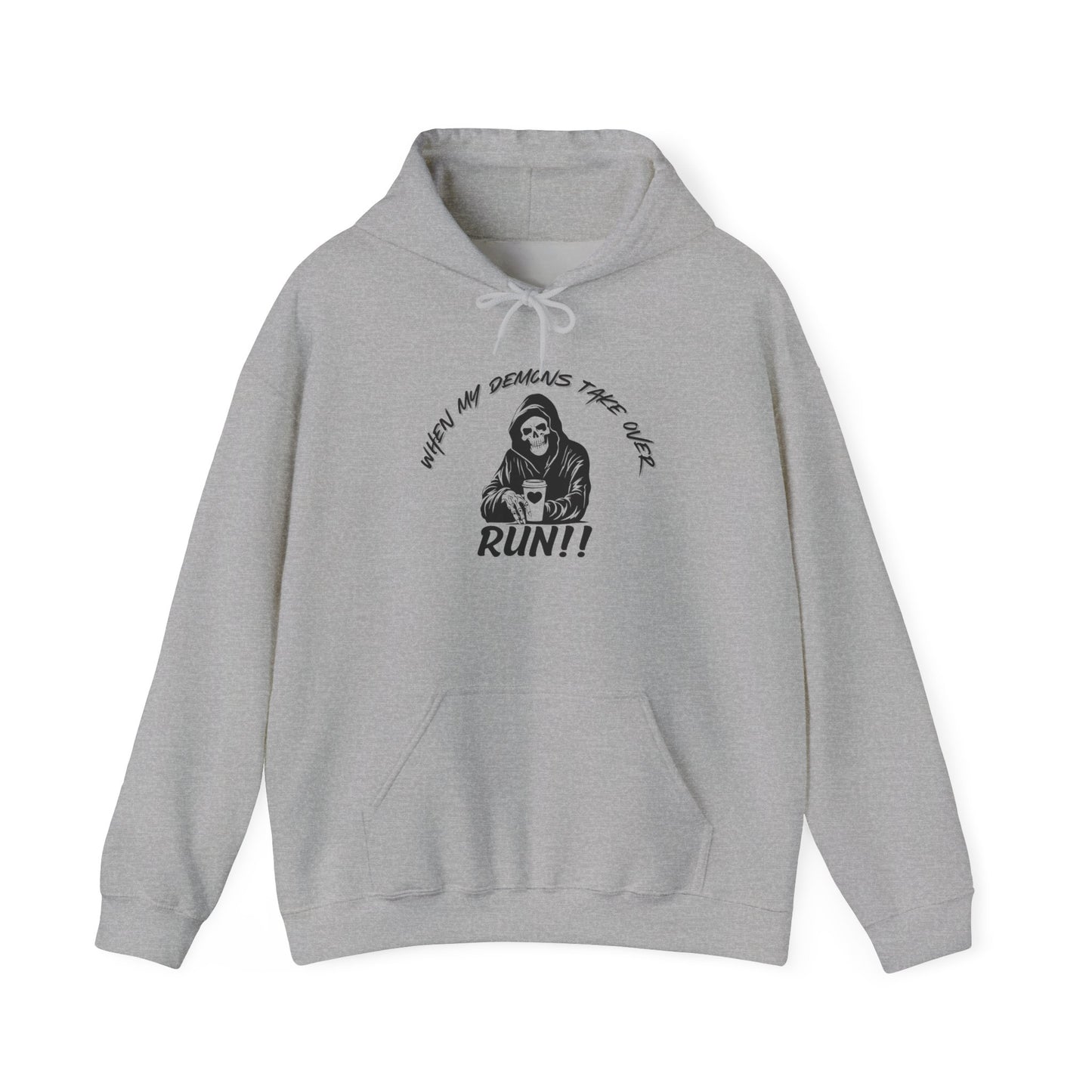 Funny Unisex Hoodie with Grim Reaper Design - Perfect for Halloween, Gag Gifts, or Everyday Wear - Cozy Gift Idea for Friends