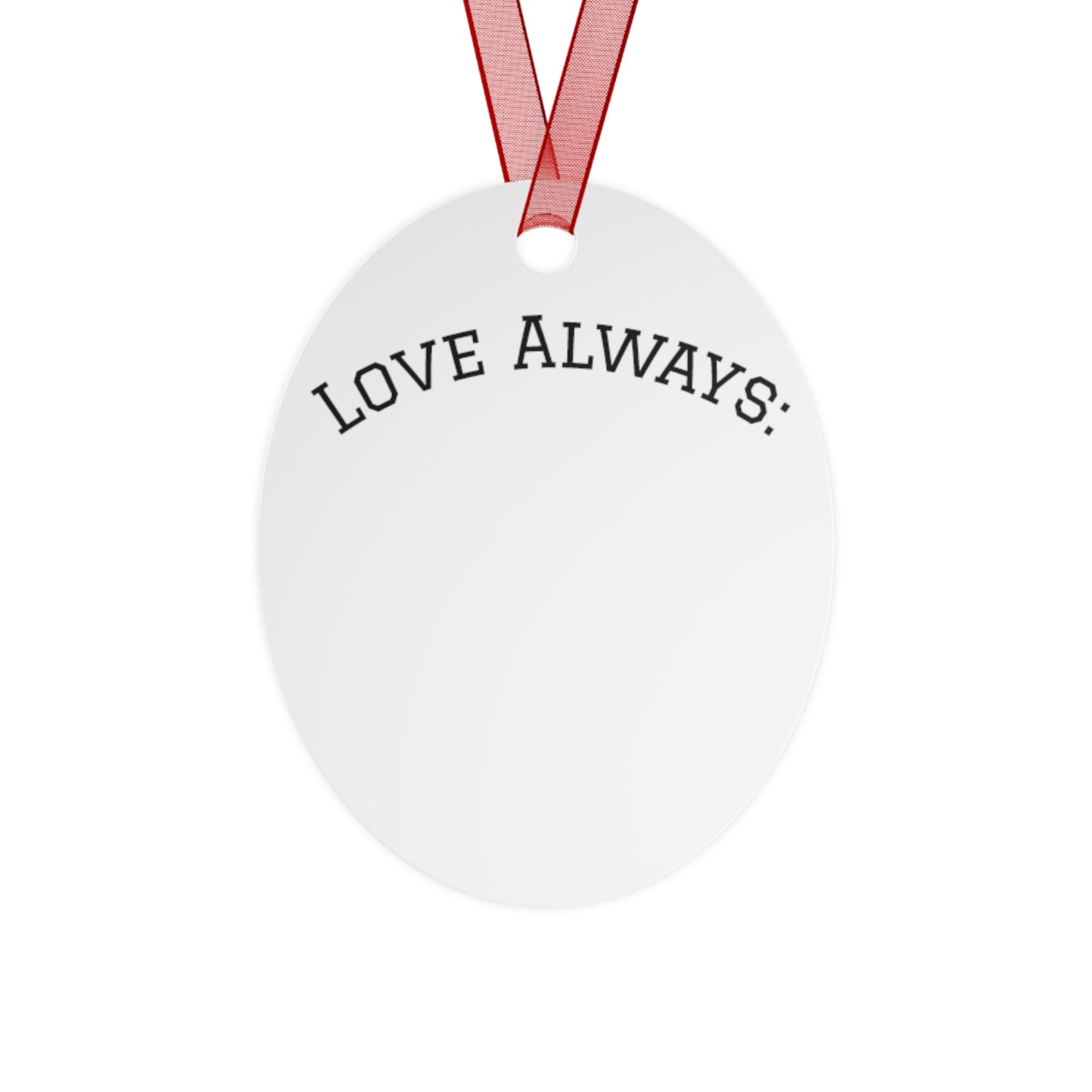 Merry Christmas Metal Ornament for Mom - Personalized Holiday Bell Decoration