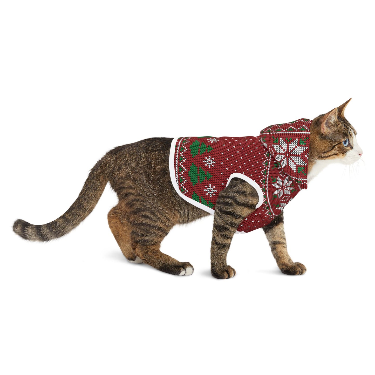 Pet Hoodie - Red Ugly Christmas Sweater for Pets