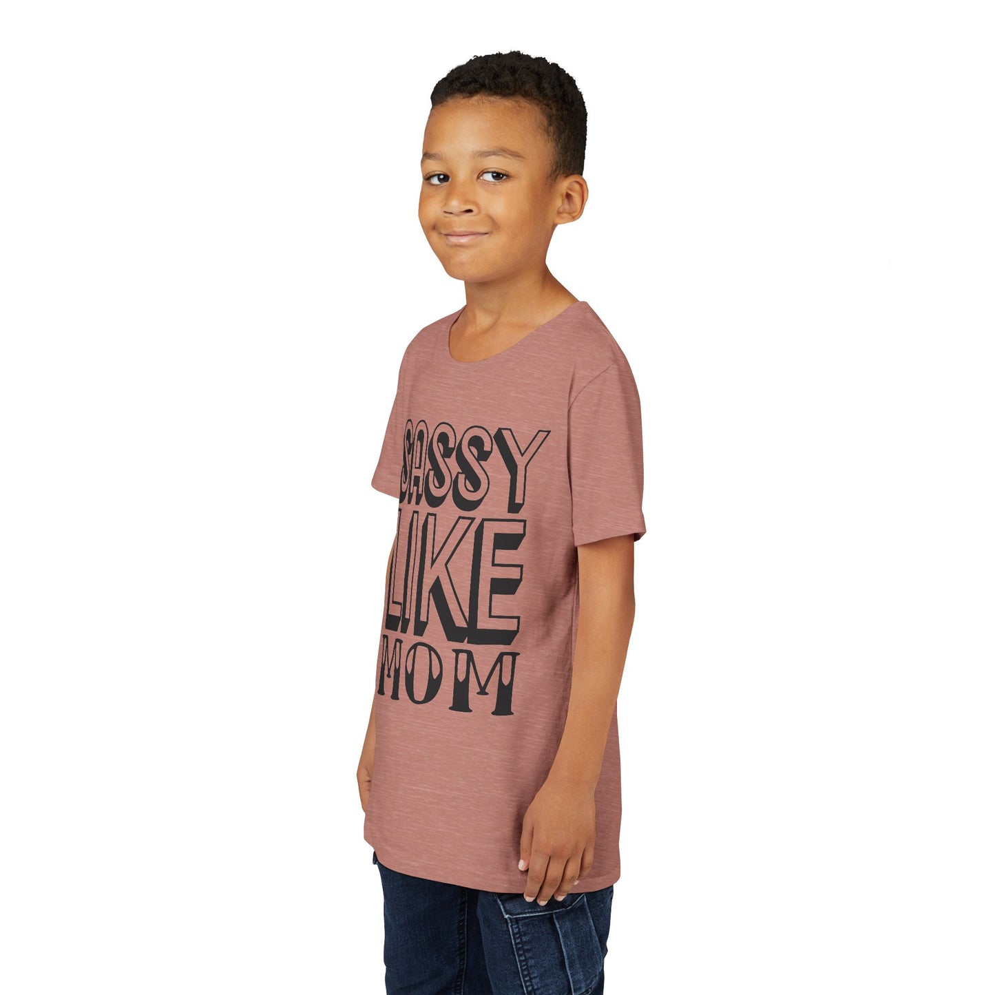 Sassy Like Mom Youth Tee - Trendy Short Sleeve Shirt for Kids