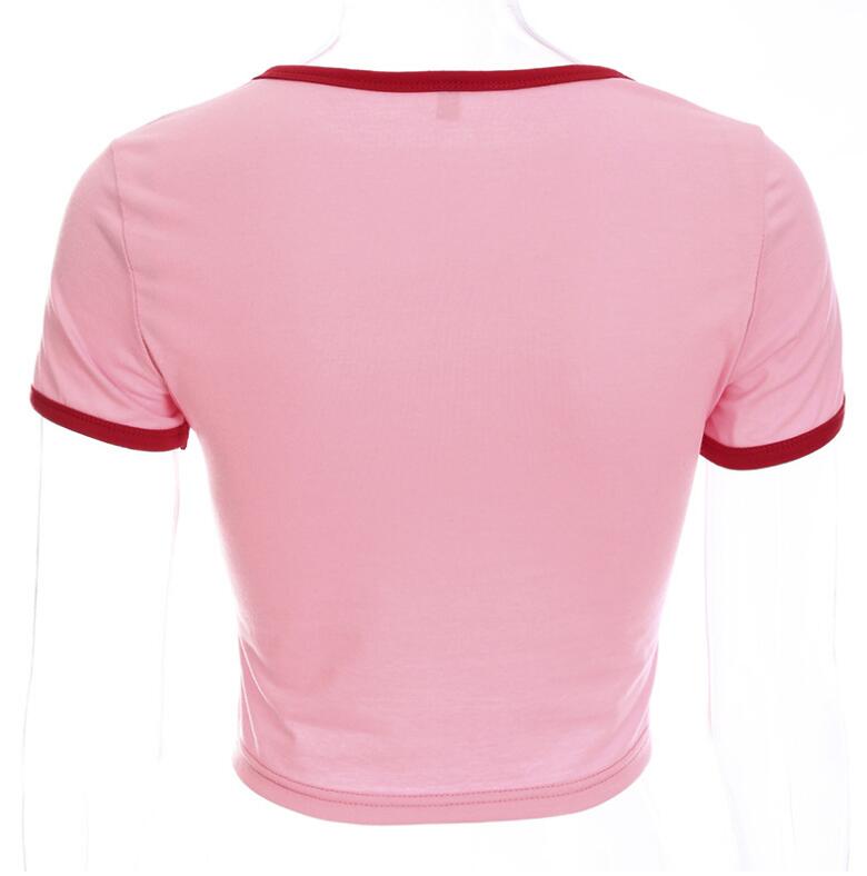 Love Heart Print Short Sleeve T-Shirt