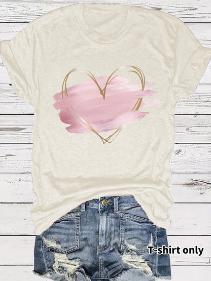 Watercolor Heart Short Sleeve