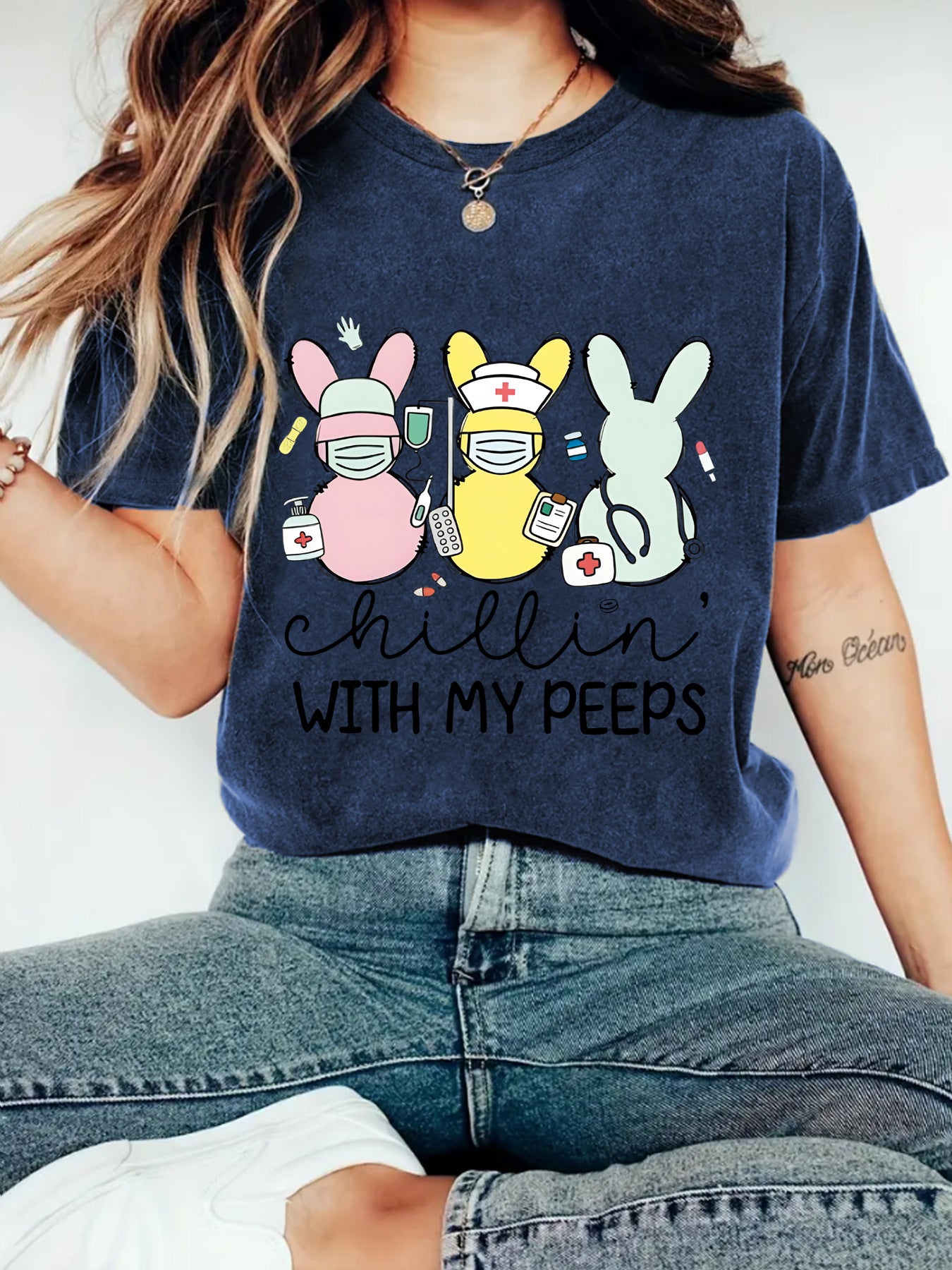 Easter "Chillin' With My Peeps" T-shirt