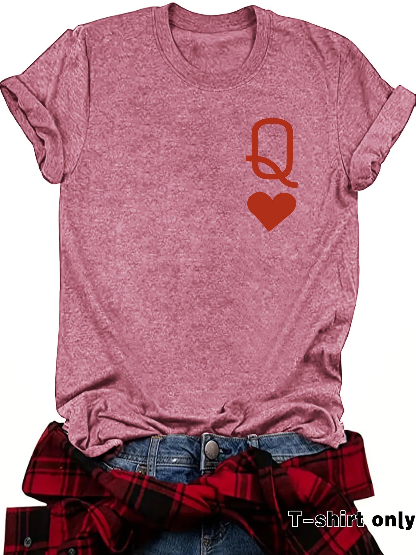 Queen of Hearts Printed T-shirt
