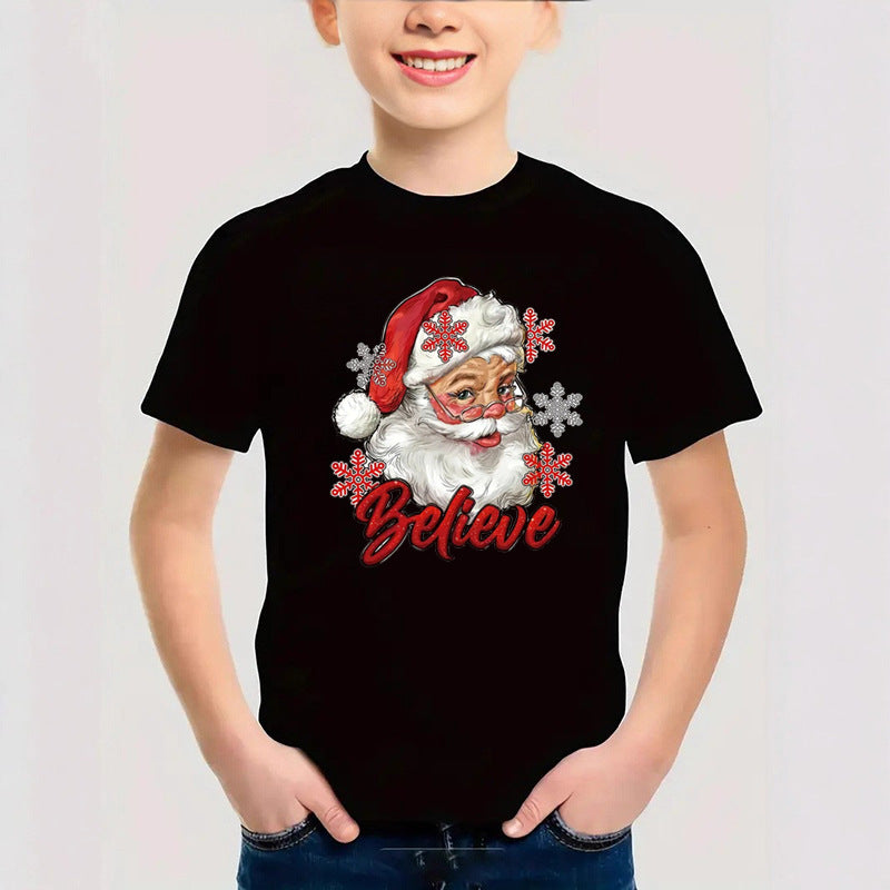 Cotton Christmas Children's Short Sleeve T-Shirt