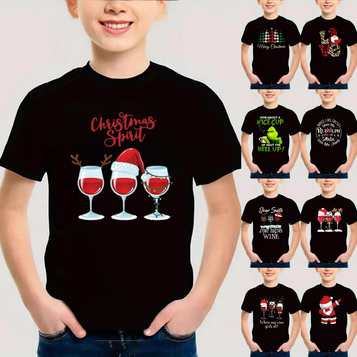 Cotton Christmas Children's Short Sleeve T-Shirt