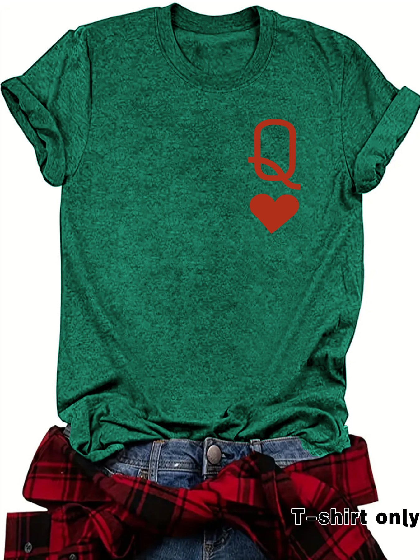 Queen of Hearts Printed T-shirt