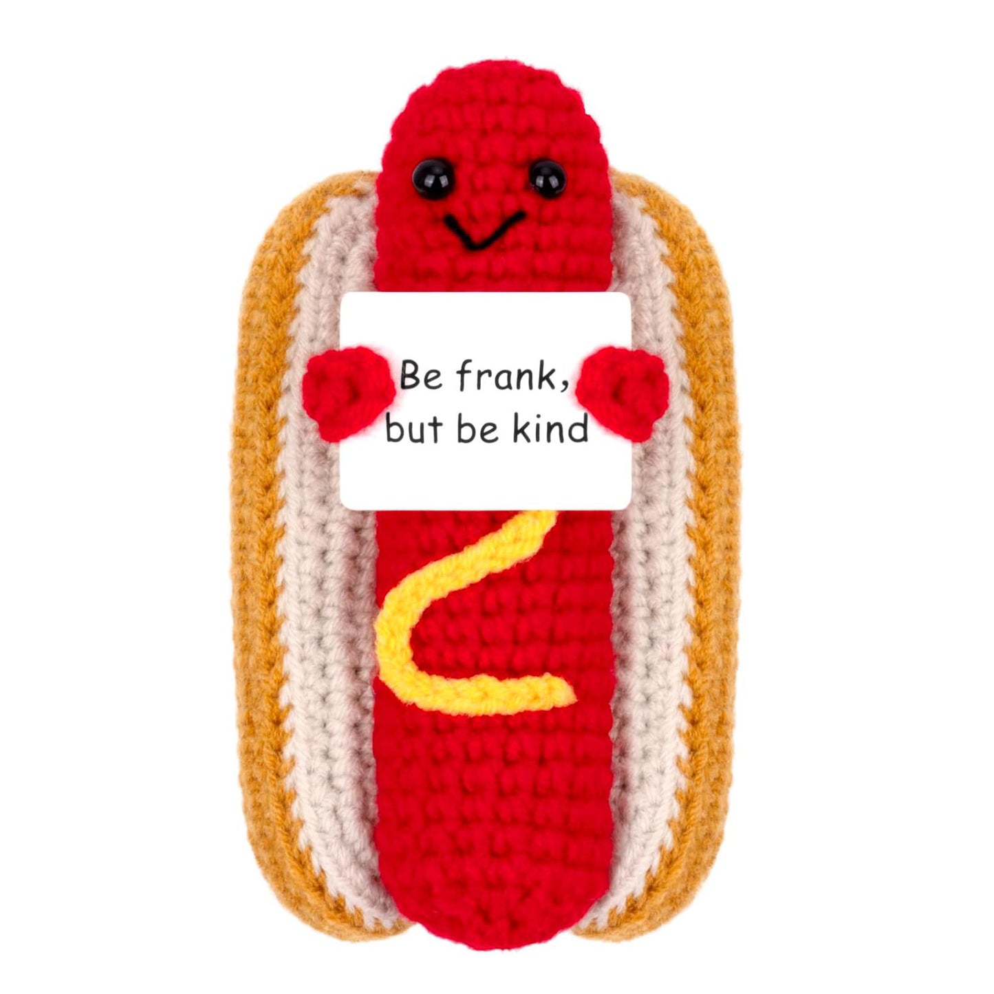 Positive Sayings Knitted Handmade Hook Weaving Doll