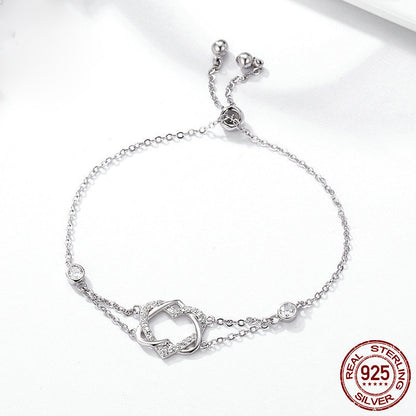 Love pure silver bracelet S925 jewelry