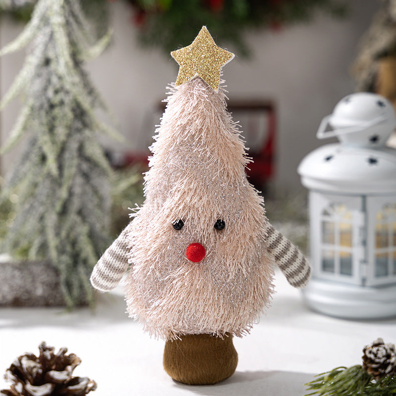 Creative Christmas tree shaped figurine decorations for Christmas