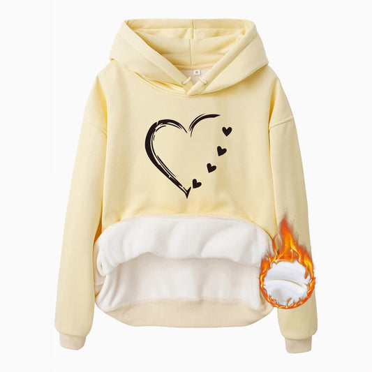 Love printed hoodie