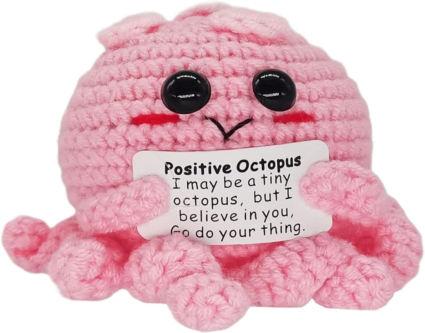 Positive Sayings Knitted Handmade Hook Weaving Doll