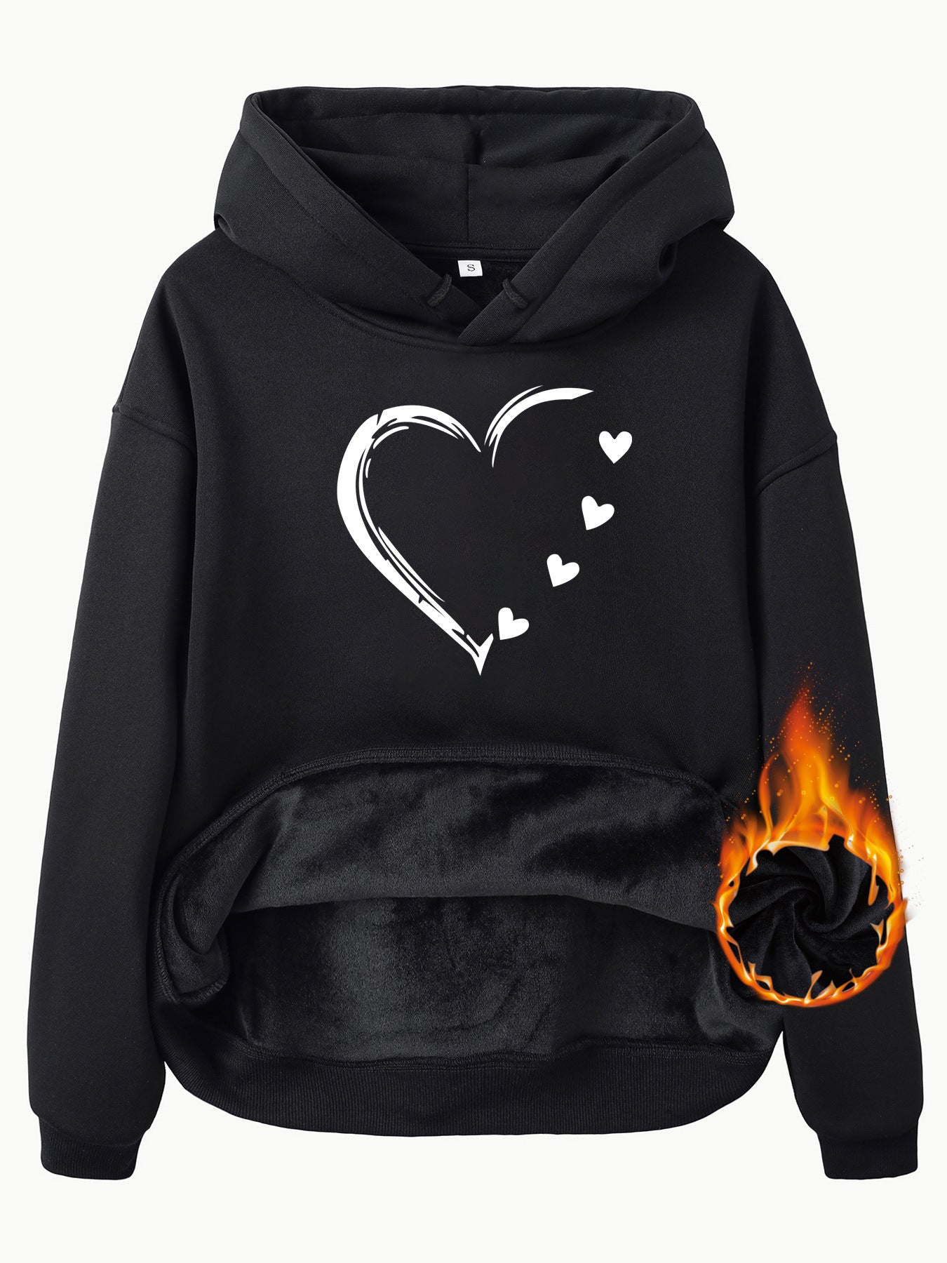 Love printed hoodie