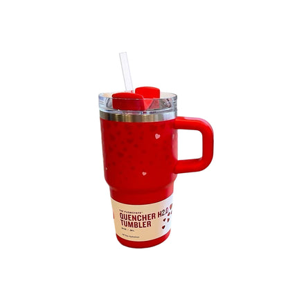 Valentine's Day - themed 5D - patterned love - heart thermos cup with cold-keeping function, made of 304 stainless steel