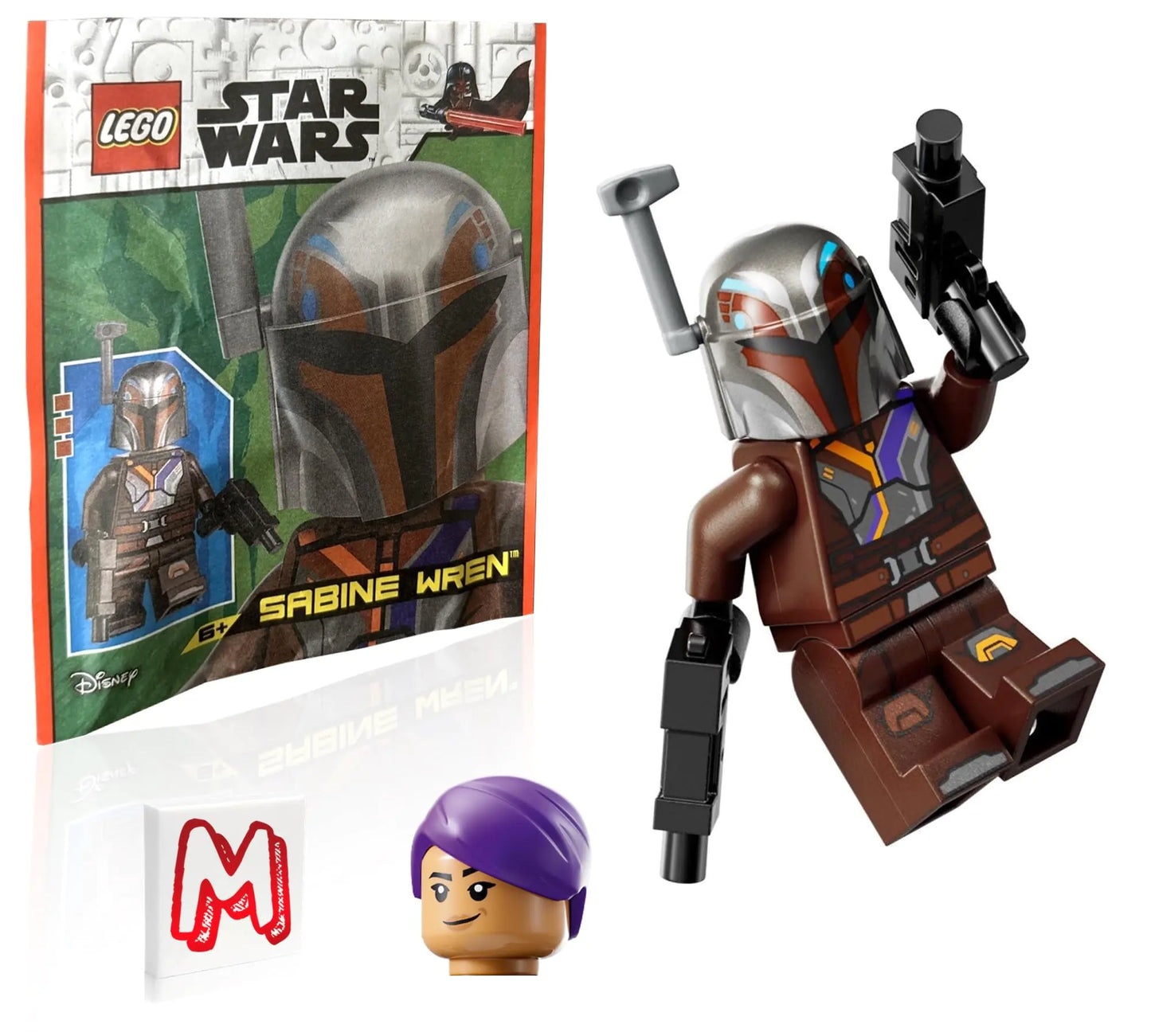 LEGO Star Wars Ahsoka Rebels Minifigure - Sabine Wren with Blasters (75362)