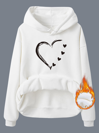 Love printed hoodie
