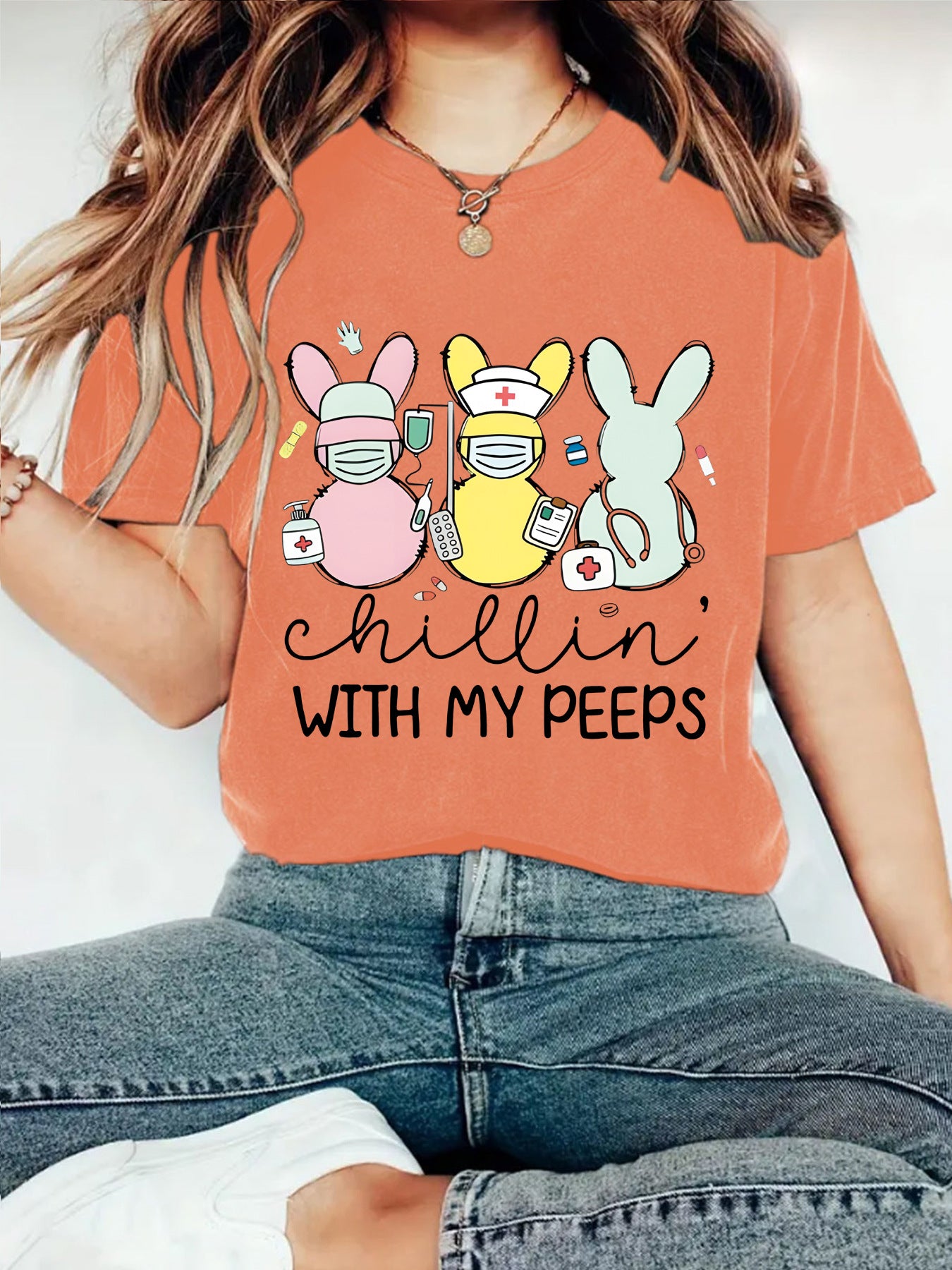 Easter "Chillin' With My Peeps" T-shirt