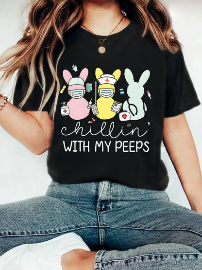Easter "Chillin' With My Peeps" T-shirt