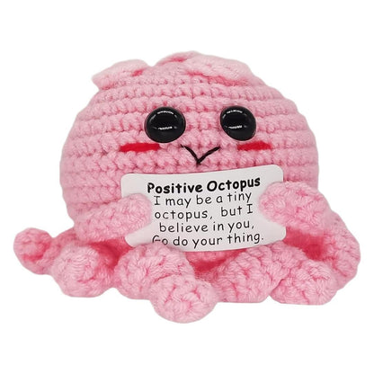 Positive Sayings Knitted Handmade Hook Weaving Doll