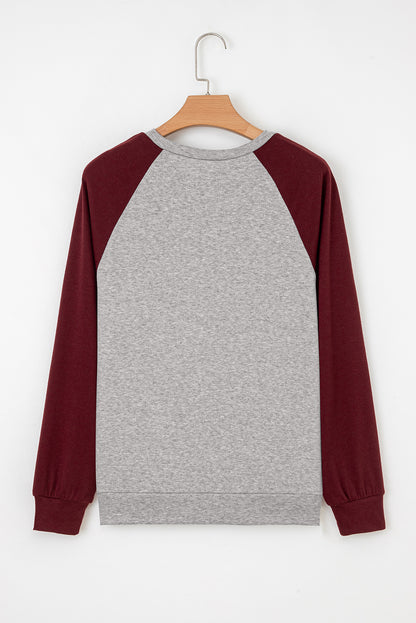 Evergreen Colorblock Raglan Long Sleeve T Shirt