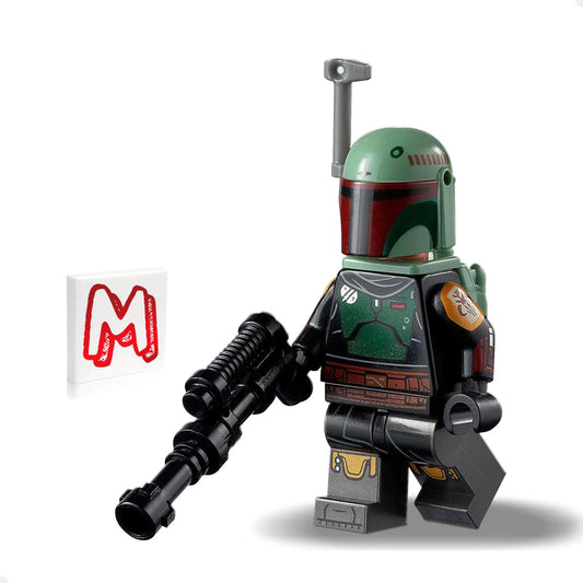 LEGO Star Wars The Book of Boba Fett Minifigure - Boba Fett with Beskar Armor Jet Pack and Blaster (75312) 2021